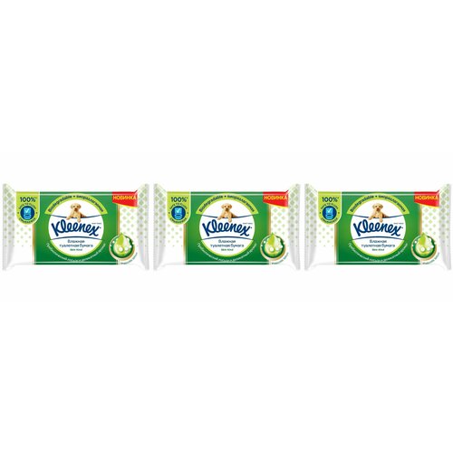 Kleenex влажная туалетная бумага, СкинКайнд, 38 шт - 3 уп.