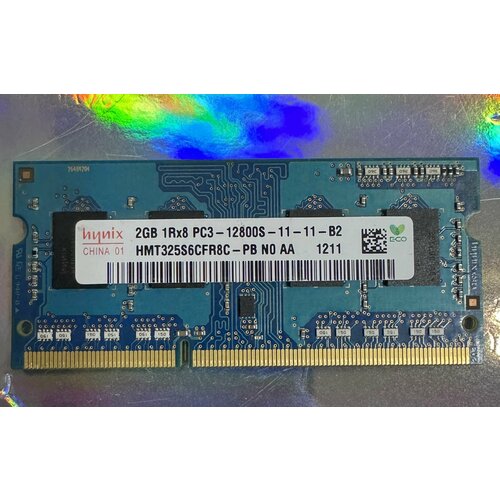 Оперативная память для ноутбуков DDR3 - 2гб 1600мгц sodium Hynix HMT325S6CFR8C-PB N0 AA 2GB 1Rx8 PC3-12800S-11-11-B2 60000₽