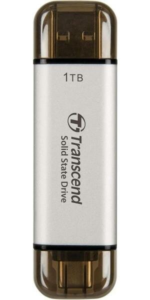 Внешний SSD диск 1 Tb USB Type-C USB 3.2 Gen 2 Transcend TS1TESD310S серебристый