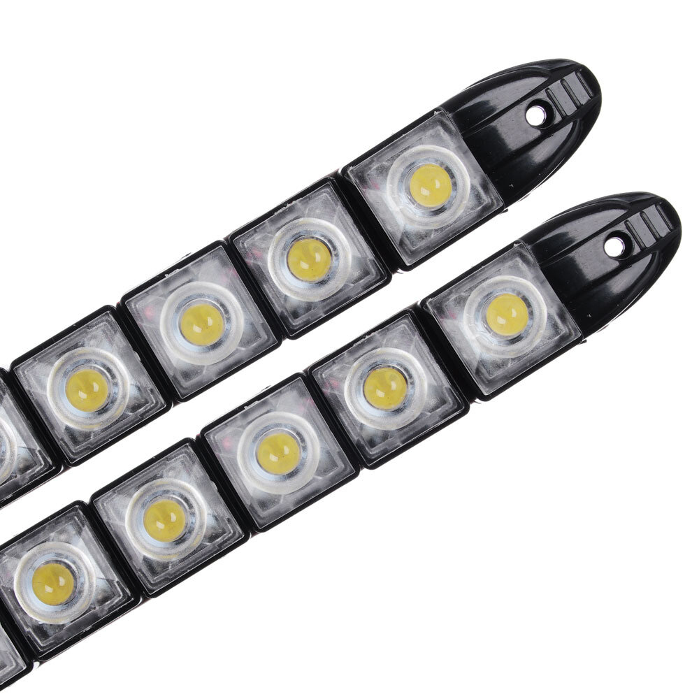 Дневные ходовые огни LED 8шт, гибкий пласт. корп