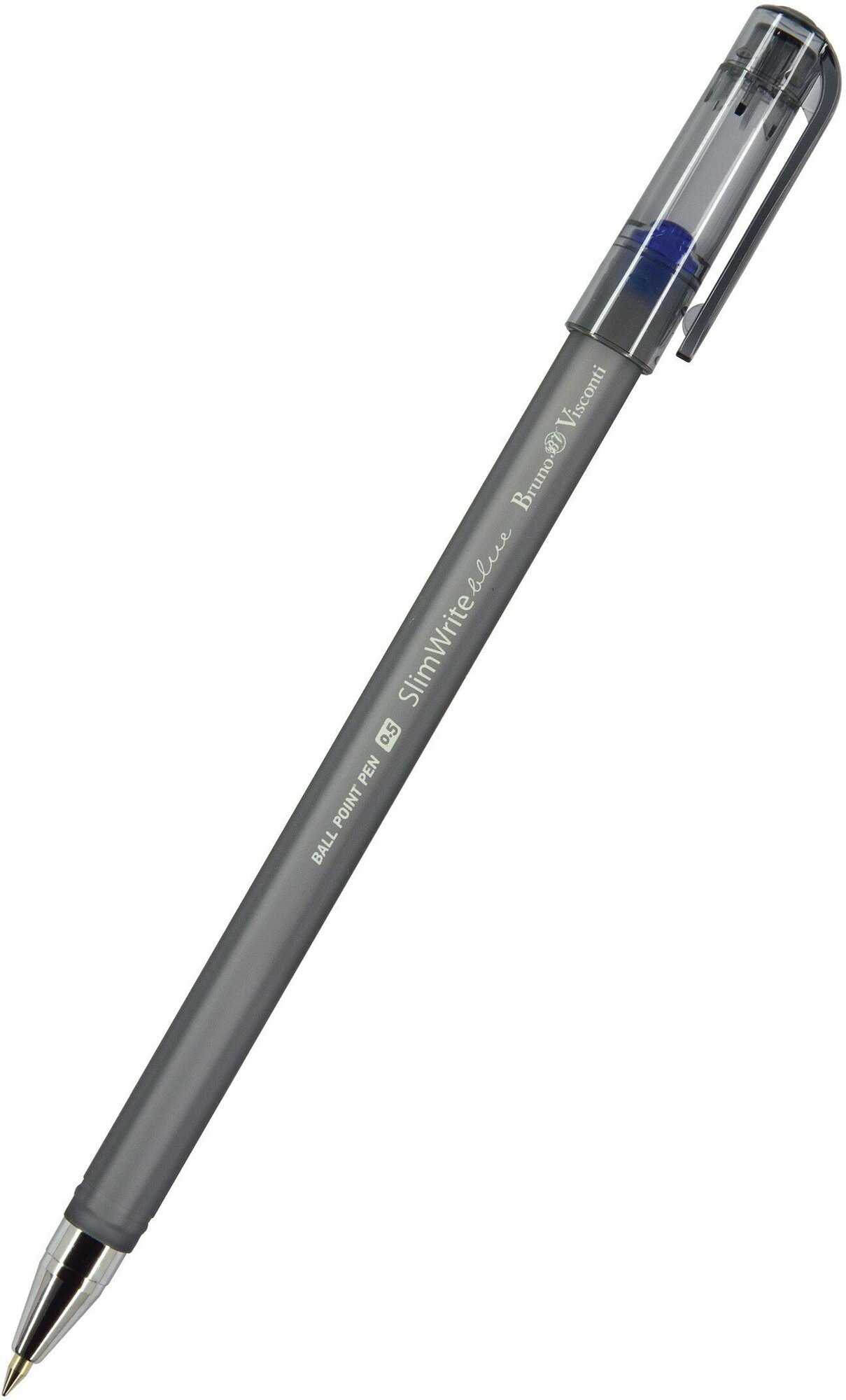 Ручка шариковая SlimWrite. Ice, синяя Bruno Visconti - фото №9
