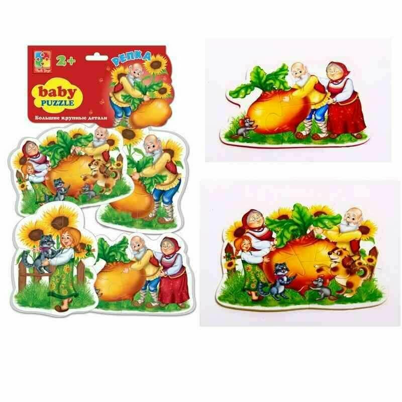 Мягкий пазл Vladi Toys Baby puzzle Репка - фото №11