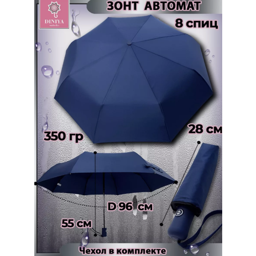 Зонт автомат, для женщин, синий