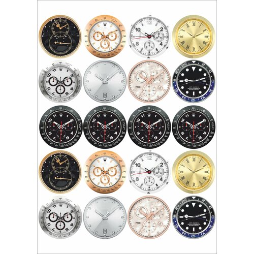 Наклейки для мыла Часы с плоттерной резкой- Лист А4 450₽