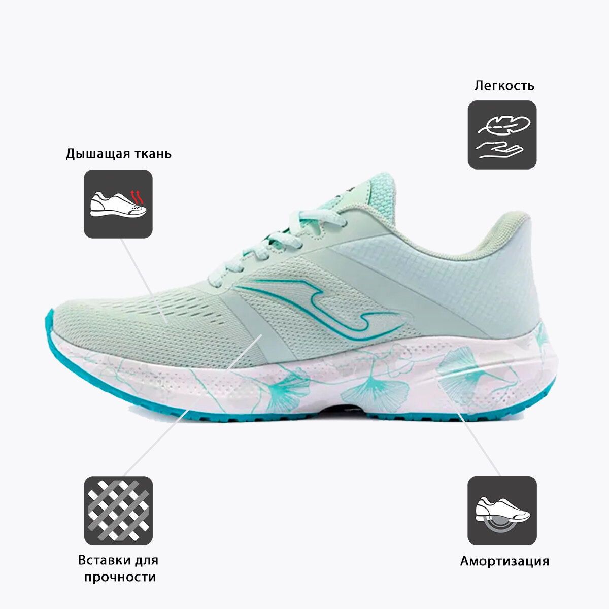 Кроссовки JOMA Elite Lady, размер US6,5 СМ25, turquoise — фото 1