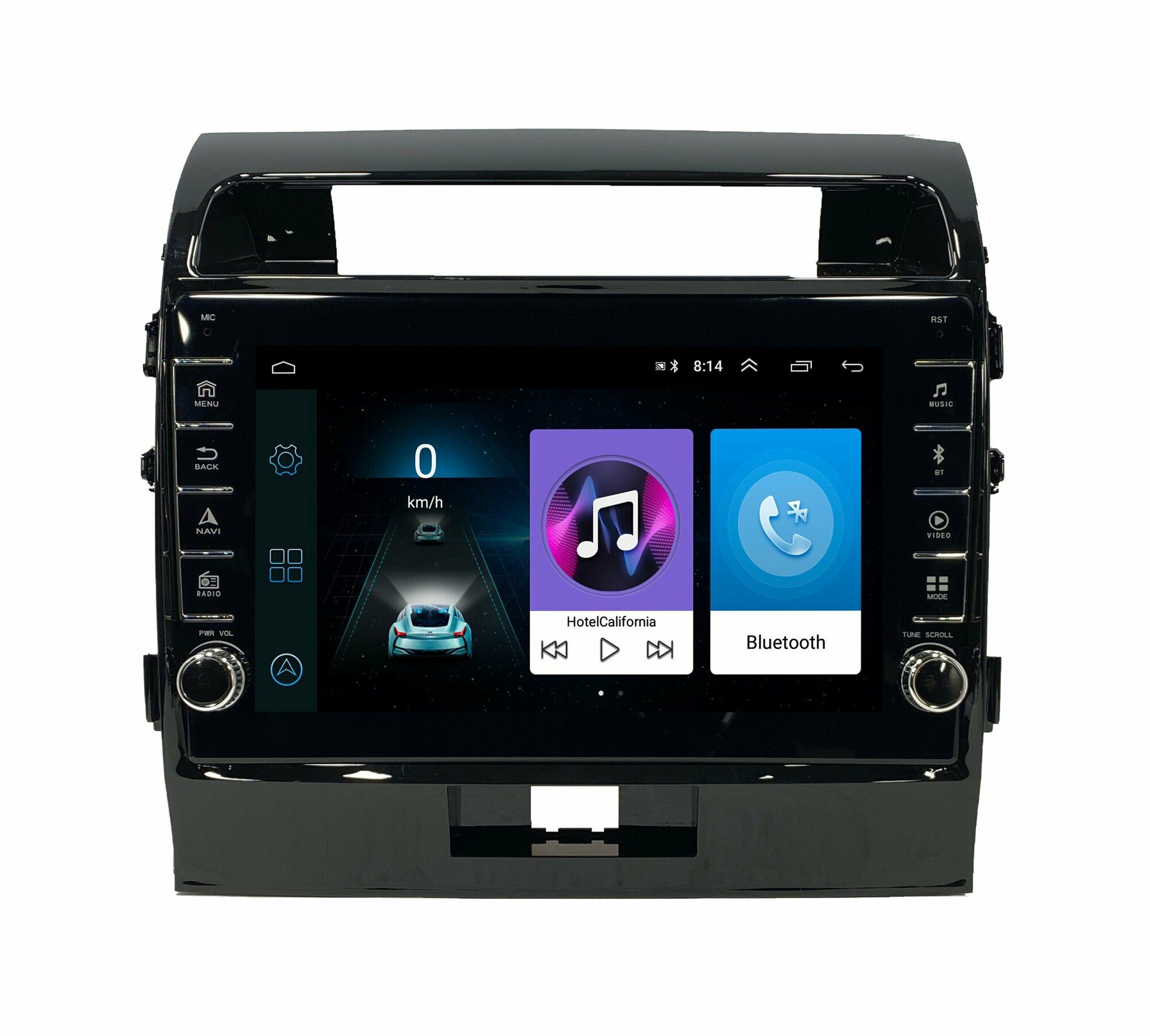 Автомагнитола Mediabass Toyota Land Cruiser 200 2007-2014, Android 12, 2/32ГБ, с крутилками / Тойота Ленд Крузер 200