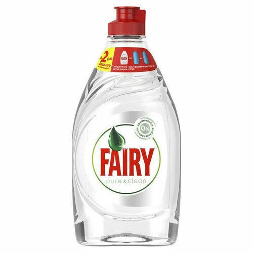 Средство для мытья посуды Fairy Pure & Clean 450мл без отдушки