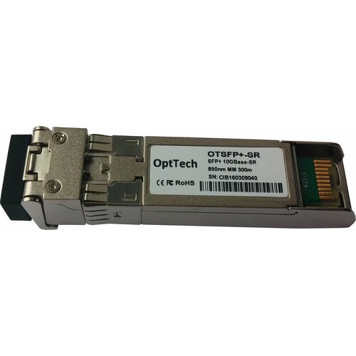 Трансивер модуль SFP+, 10GBase-SR, 850nm, MM, 300m OTSFP+-SR оригинальная микросхема stm оригинальная флейта l6258ex l6h258e l6258 двигатели постоянного тока флейты stm st чип hssop36 12 шт