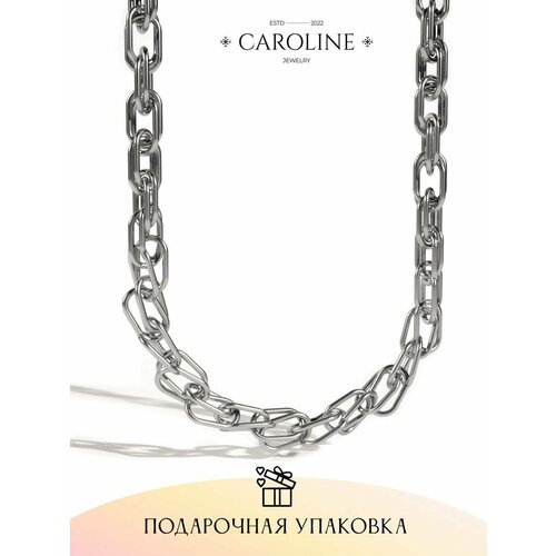 Цепь Caroline Jewelry, длина 45 см, серебряный цепь fashion jewelry длина 50 см серебряный