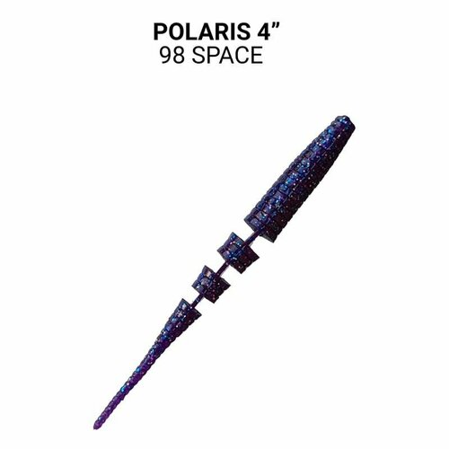 Силиконовые приманки Crazy Fish Polaris 4" 38-100-98-6, Кальмар, 6 шт.