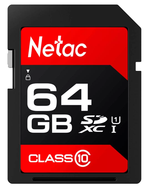 Карта памяти Netac P600 Standard SDHC 64GB (NT02P600STN-064G-R) (черный)
