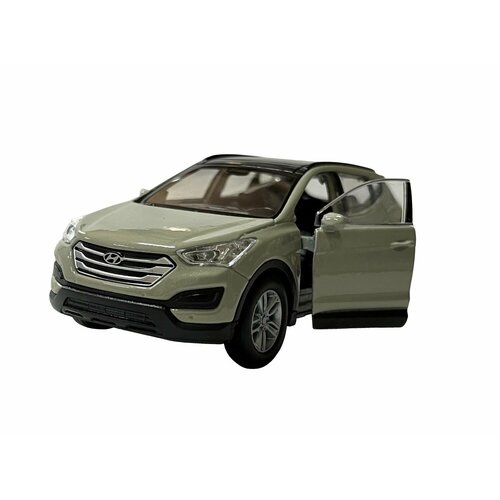 Модель машины 1:38 Hyundai Santa Fe бежевый 43677 Welly машинка welly 1 38 hyundai santa fe оливковый пруж мех