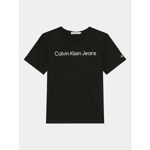 Футболка Calvin Klein Jeans, размер 14Y [METY], черный футболка calvin klein jeans размер 14y [mety] черный