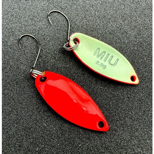 Блесна форелевая MIU Forest 2.8g микро колебалка ультралайт для спиннинга на форель, окунь, голавль, жерех, хариус, щуку, красноперку/ колеблющиеся блесна