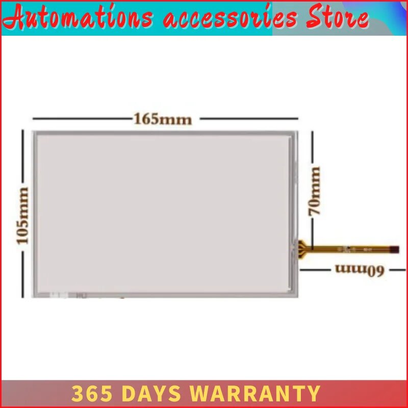 Для 7-дюймовой 4-проводной сенсорной панели 165*105 AMT9545 91-09545-00B, стеклянный дигитайзер для KDT-3776 AMT9545 91-09545-00B, сенсорная панель