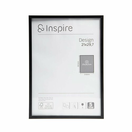 Рамка Inspire Design 21x29.7 см алюминий черный