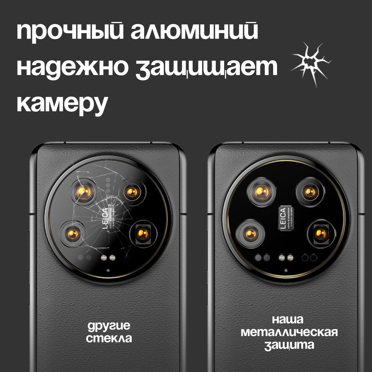 Защитное стекло для объектива камеры Xiaomi 14 Ultra — фото 1