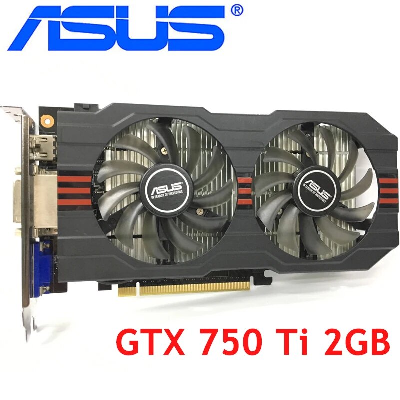 ASUS GTX 750 Ti, 2 Гб, 128 бит, GDDR5, для nVIDIA Geforce GTX 750Ti, VGA карты 1050 GTX750 TI