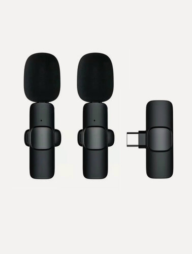 Изображение товара Беспроводной петличный микрофон К11, 2 штуки, для Android, с шумоподавлением