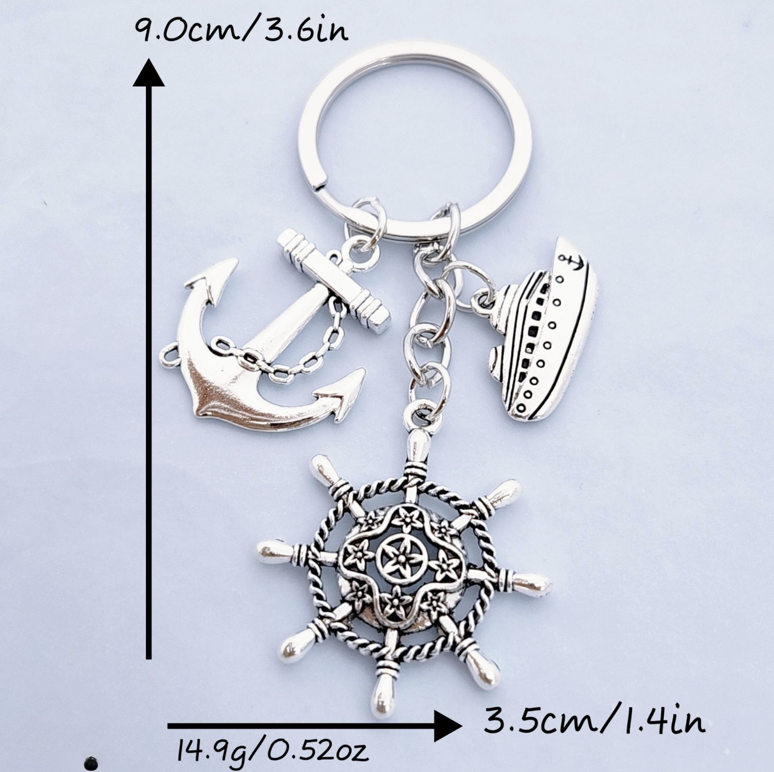 Брелок remove, серебристо-серый — фото 1