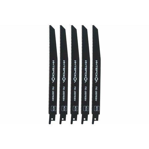 Полотно ножовочное по древесине 210x188x18x1.2x3 мм, 5 шт ИНТЕРСКОЛ арт. 41218.210