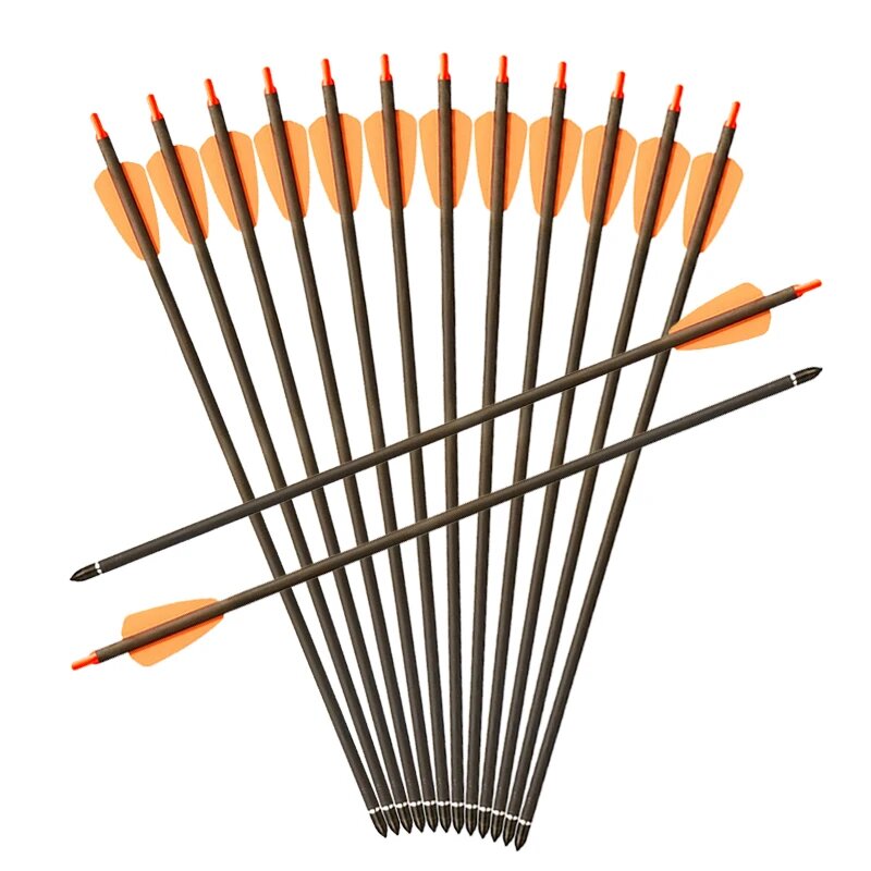 Стрелы из чистого углерода для арбалета, 6pcs