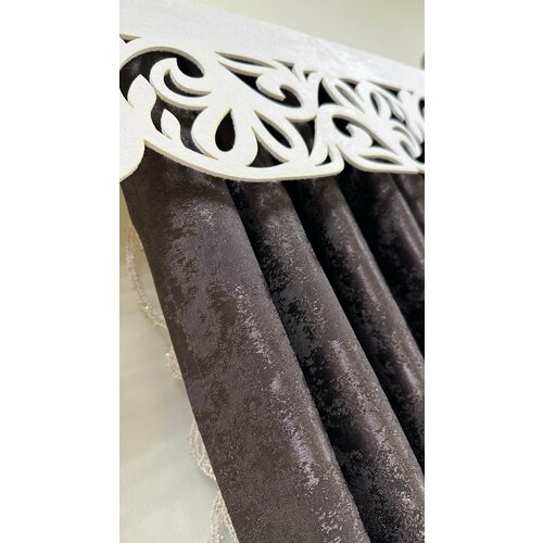 Ажурная планка ламбрекен на карниз молочная, от 1м