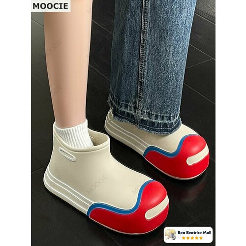 фото Галоши moocie, размер длина стопы 22.5 см., бежевый
