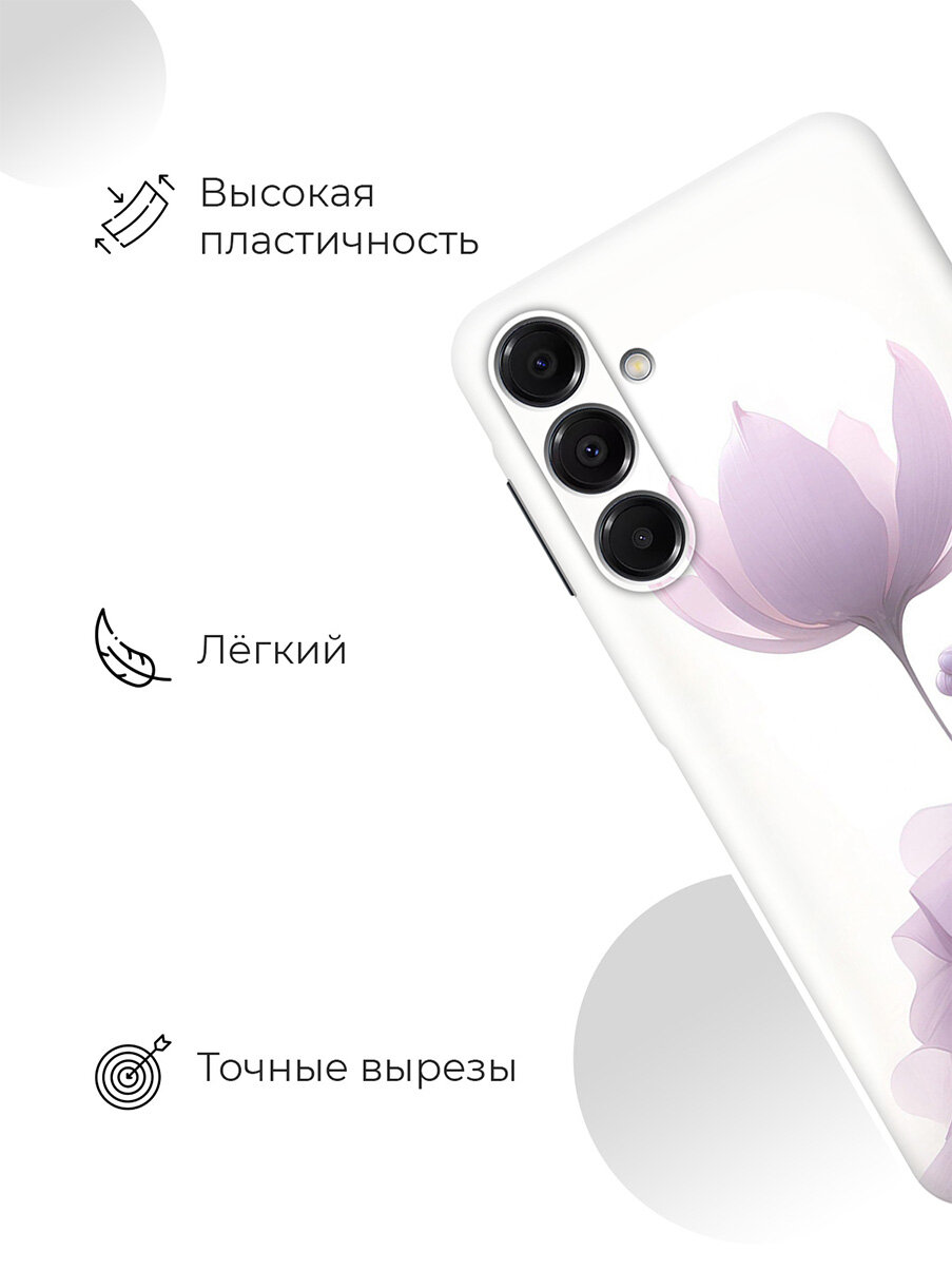 Силиконовый чехол на Samsung Galaxy A16 с принтом "Цветочная девушка" — фото 1