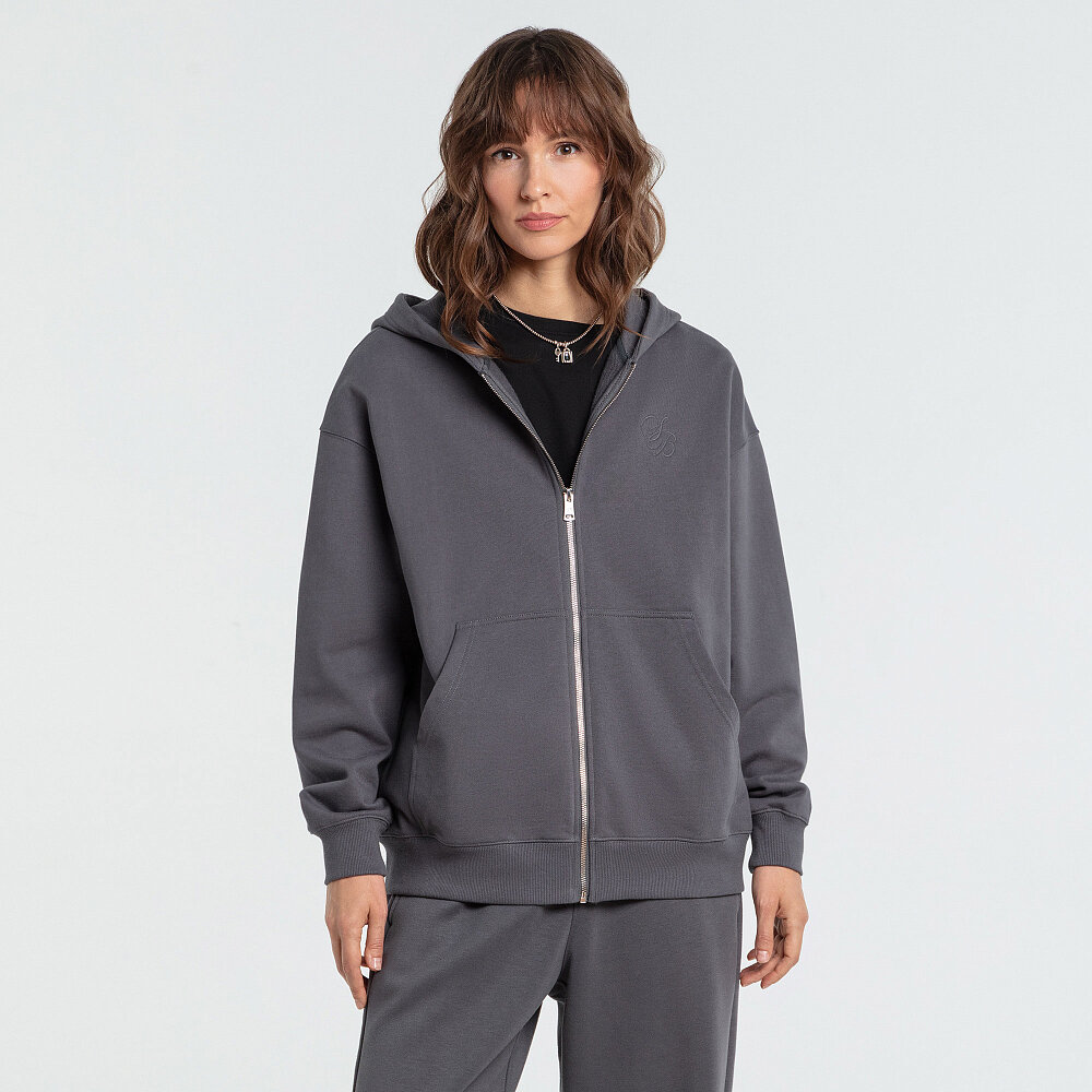 Худи STREET BEAT Hoodie Full Zip French Terry, размер S, , темно-серый