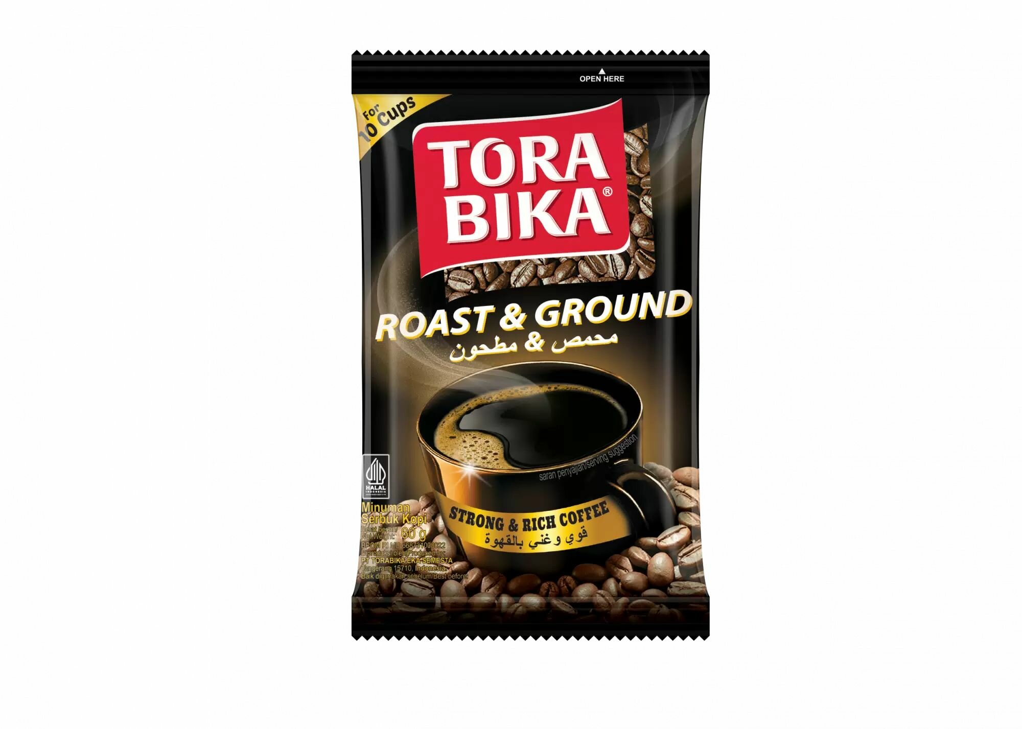 Кофе молотый TORABIKA ROAST & GROUND, натуральный, без добавок, 60 гр.