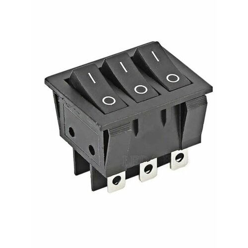 Клавишный переключатель ВКЛ-ВЫКЛ-ВКЛ КСД4 (6контактов), 1шт