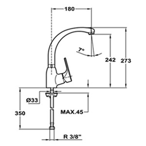 Смеситель для мойки Teka MTP 915 Chrome