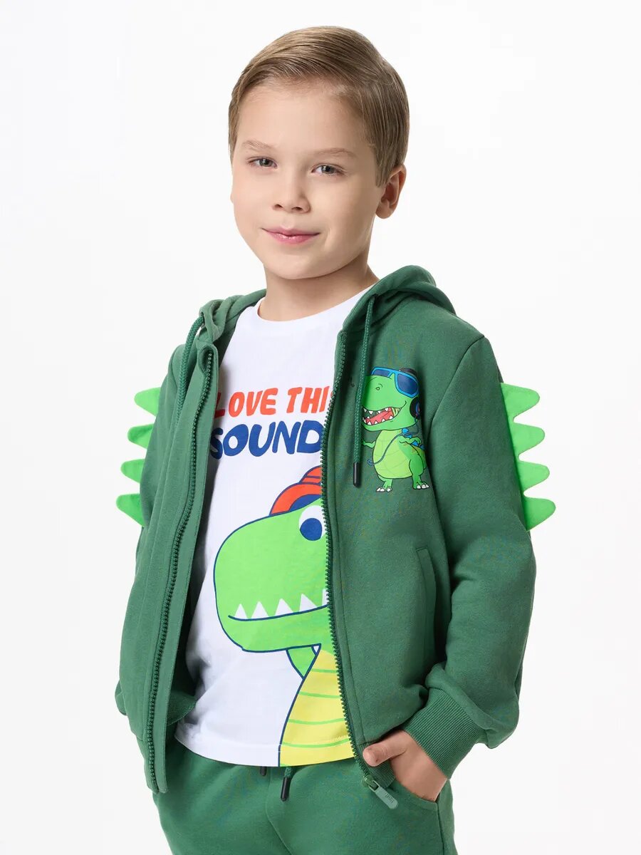 Толстовка Kari Kids размер 6-7 хаки