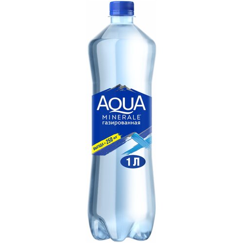 Вода питьевая Aqua Minerale газированная, ПЭТ, 6 шт. по 2 л
