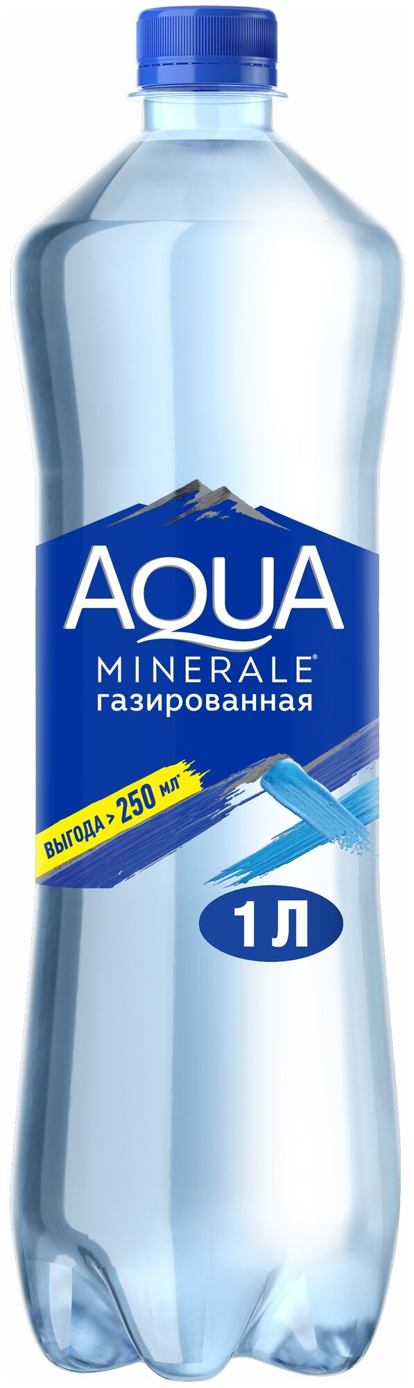 Вода Aqua Minerale Газированная 1 л (товар продается поштучно) - фотография № 1