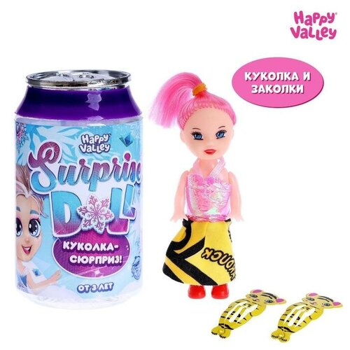 фото Куколка-сюрприз surprise doll, новогодняя с заколками нет бренда