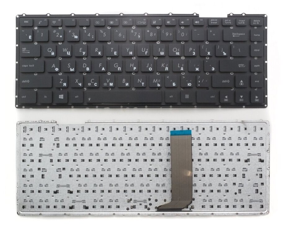 Клавиатура для ноутбука Asus X456UB черная без рамки 1490₽