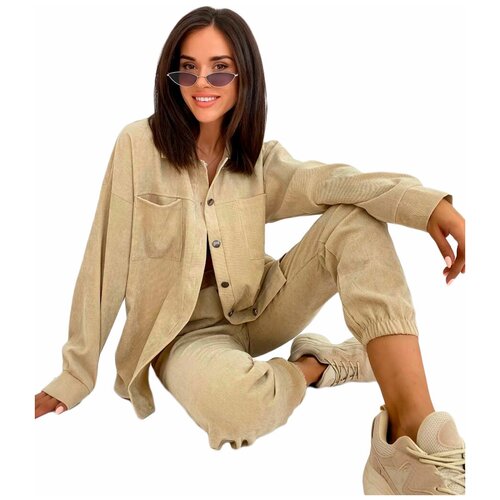 фото Костюм женский миллена шарм "остин" 48р-р желтый вельветовый брюки и рубашка повседневный офисный прогулочный millenasharm