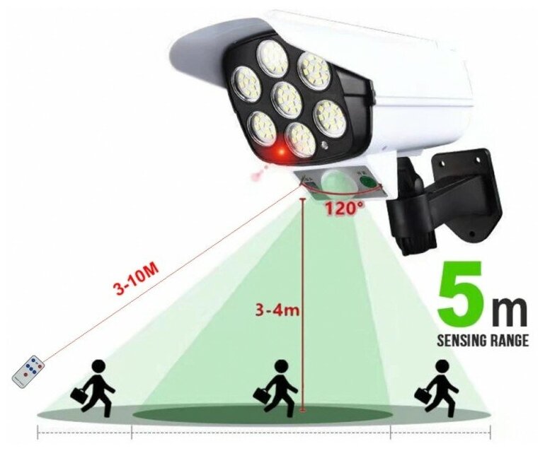 Муляж камеры со светодиодами и датчиком света - фотография № 4