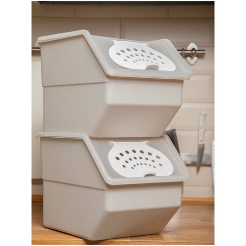 Контейнеры для хранения овощей на балконе и кухне, ящики, коробки 2 шт., 11,2 л.