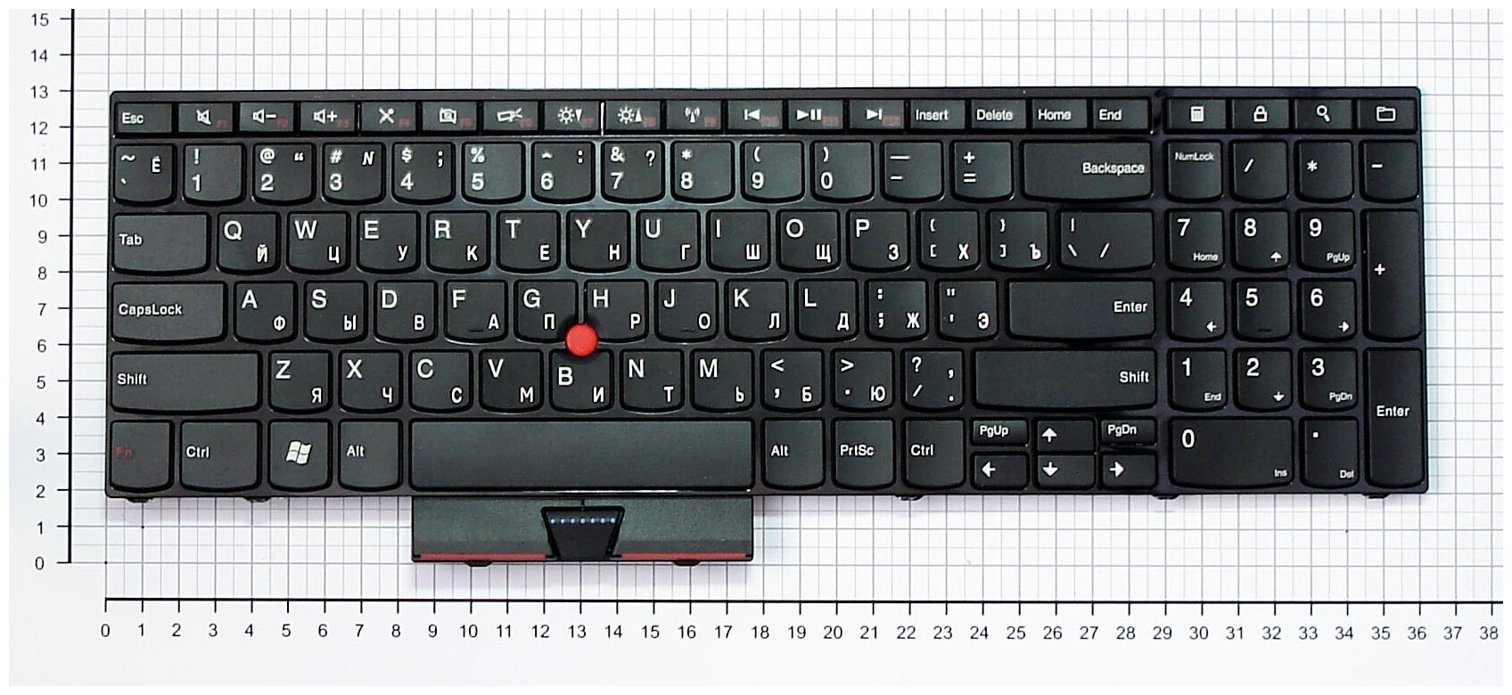 Клавиатура для ноутбука Lenovo 1143-3BU черная