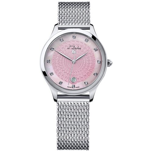 Наручные часы L'Duchen Grace 72164, розовый, серебряный fossil стальной браслет цепь со вставкой из перламутра