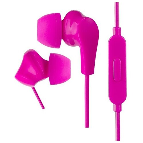 Perfeo наушники внутриканальные c микрофоном ALPHA розовые 61200₽