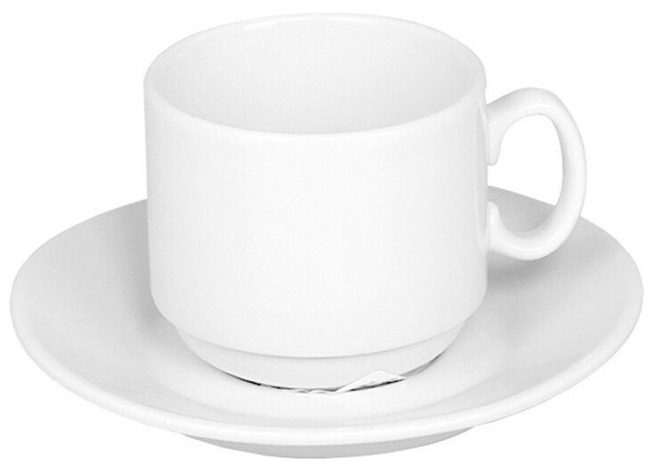 фото Кофейная пара 100 мл "Мокко" белье (чашка+ блюдце)