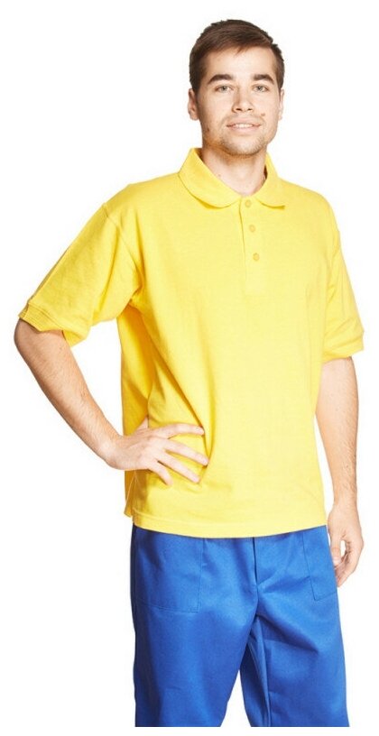 Рубашка Поло (190г.) кор. рукав желт.(M)