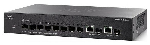 Cisco SB SG350-10SFP-K9-EU Коммутатор 10-port Gigabit Managed SFP Switch