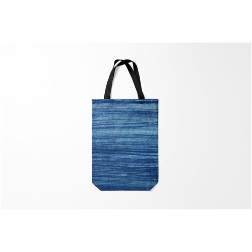 фото Сумка-шоппер / 31х42 см / популярные иллюстрации / текстуры texture. denim burnettie