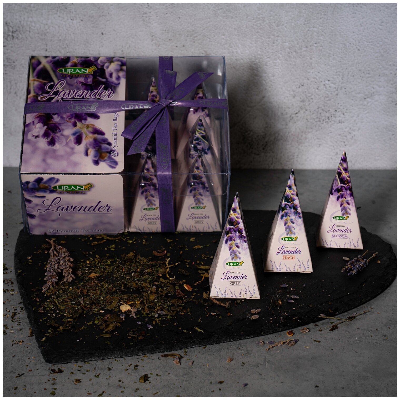 Чай коллекция с лавандой в пирамидках "Levandule" Liran, 12 шт. - фотография № 2