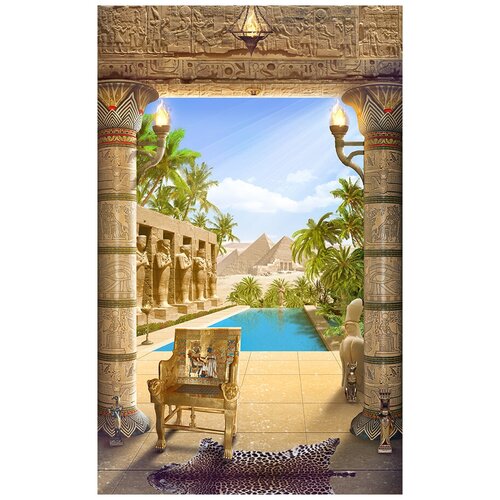 Фотообои Уютная стена Египетская архитектура 170х270 см Виниловые Бесшовные (единым полотном)